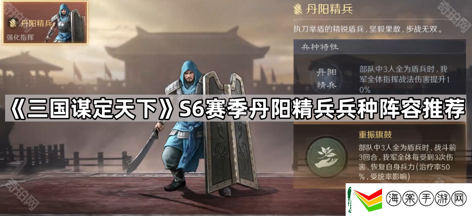 三国谋定天下S6丹阳精兵怎么配队
