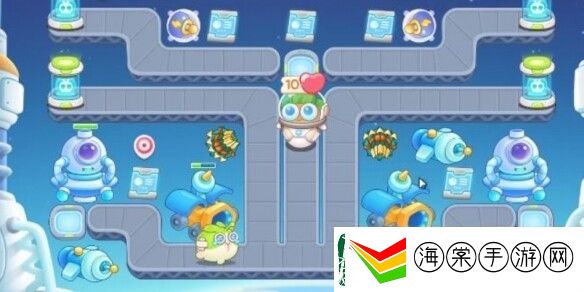 保卫萝卜4太空穿越第23关怎样满星通过