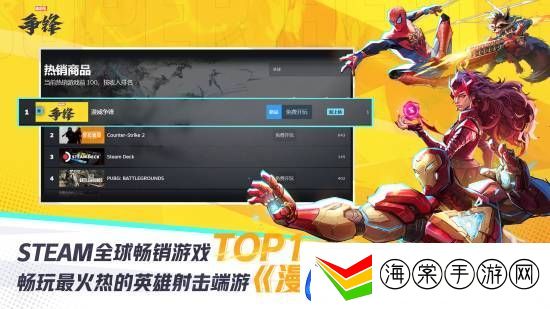漫威争锋荣登Steam热玩榜第二