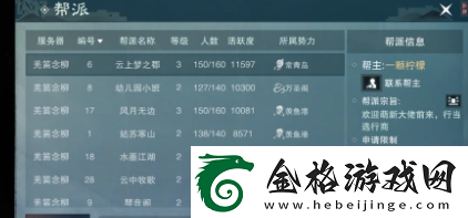 一梦江湖帮派活跃度怎么刷