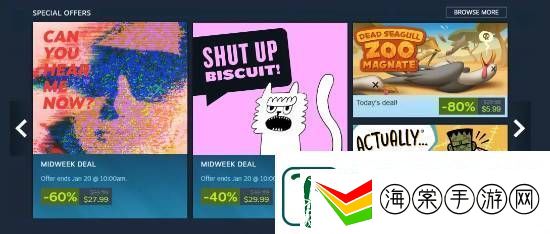 Steam增加每日特惠名额！优秀游戏更容易曝光