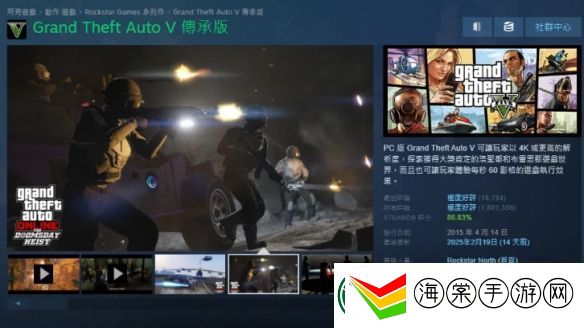 给她爱5强化版近20万人在线!却因GTAOL褒贬不一