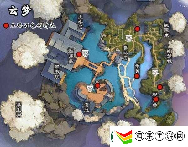 一梦江湖手游6月22日坐观万象坐标究竟隐藏在哪些神秘地点