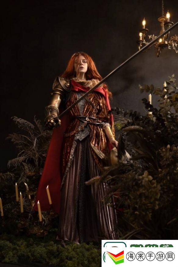 毛妹COS老头环“女武神”玛莲妮亚