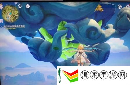 原神云中仙居飞上去方法